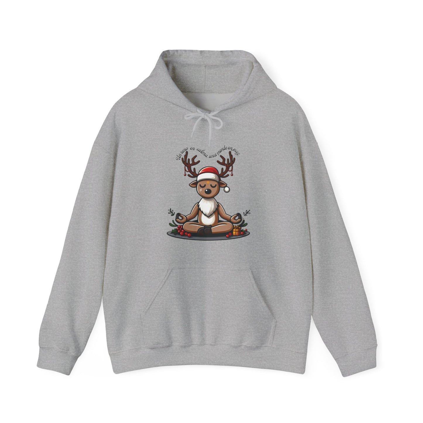 Meditating Reindeer Hoodie.