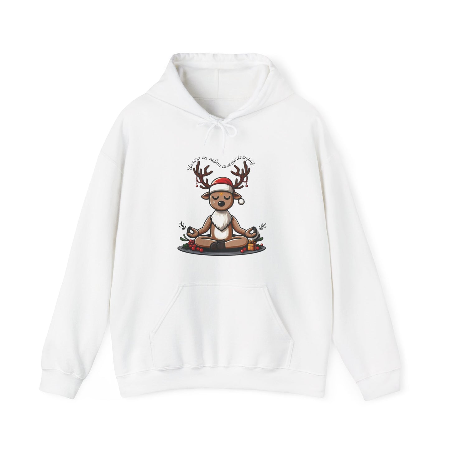 Meditating Reindeer Hoodie.