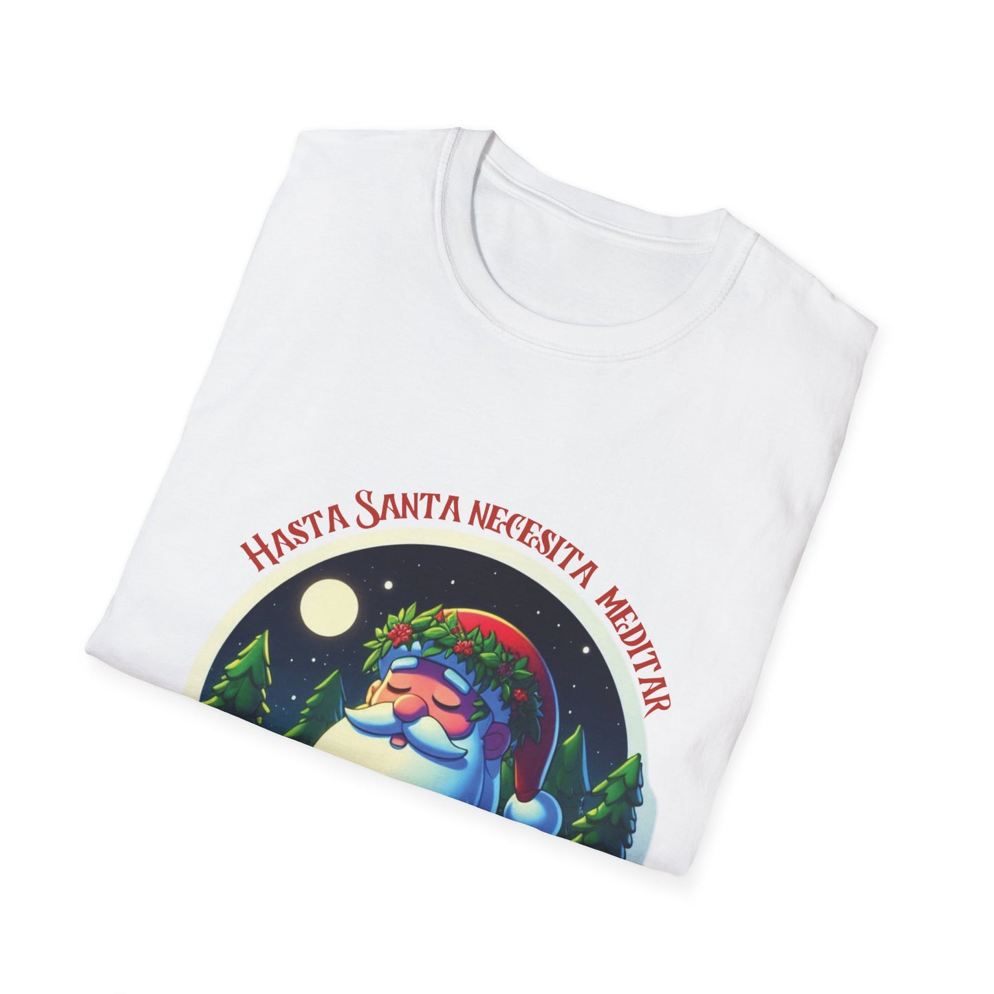 Santa Claus Meditating Unisex Softstyle T-Shirt