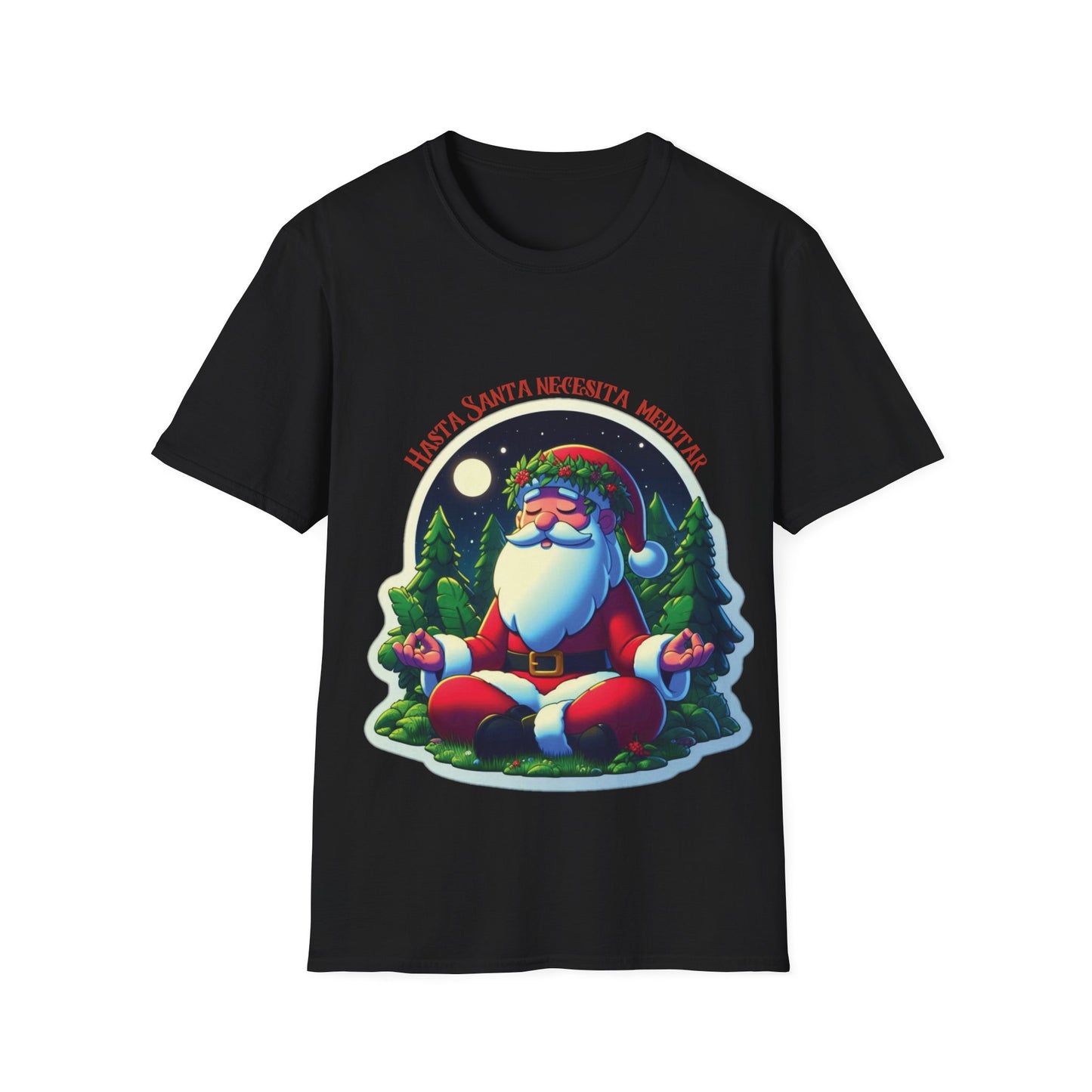 Santa Claus Meditating Unisex Softstyle T-Shirt