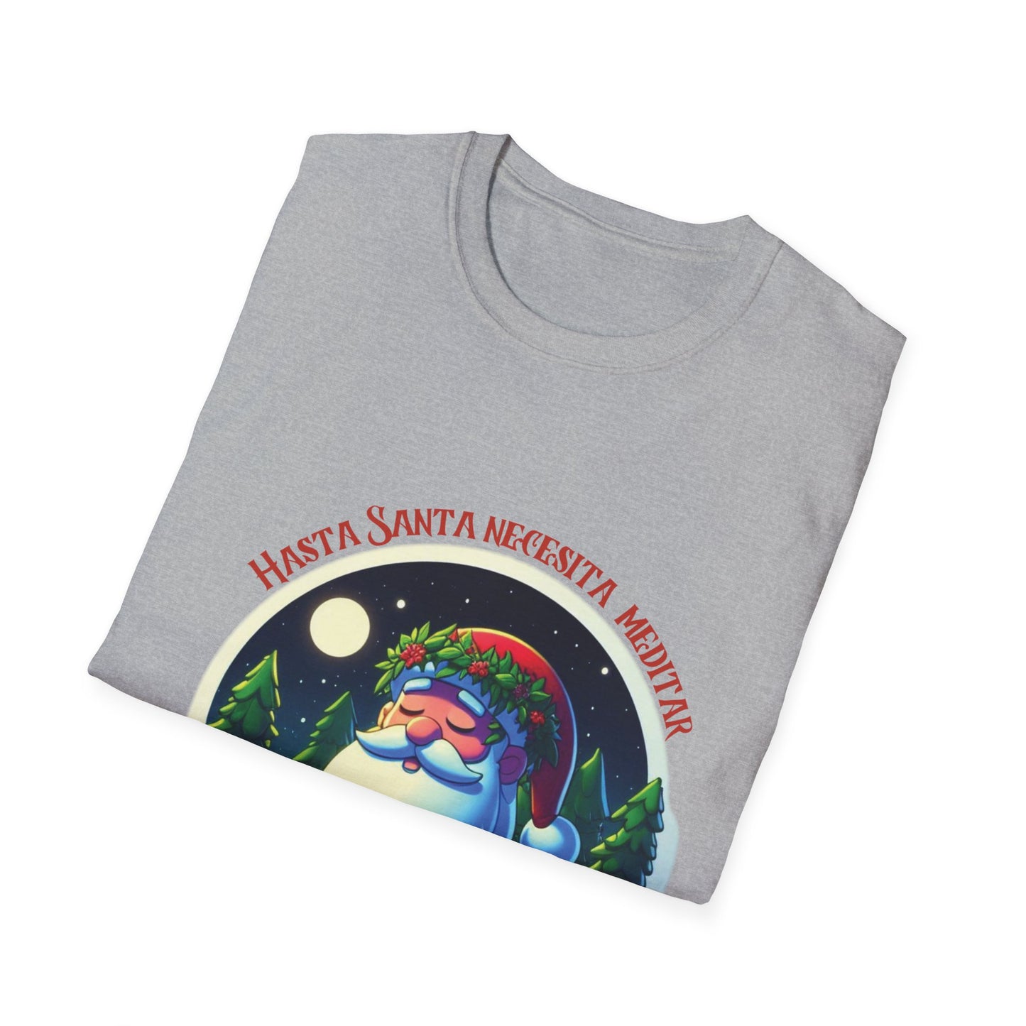 Santa Claus Meditating Unisex Softstyle T-Shirt