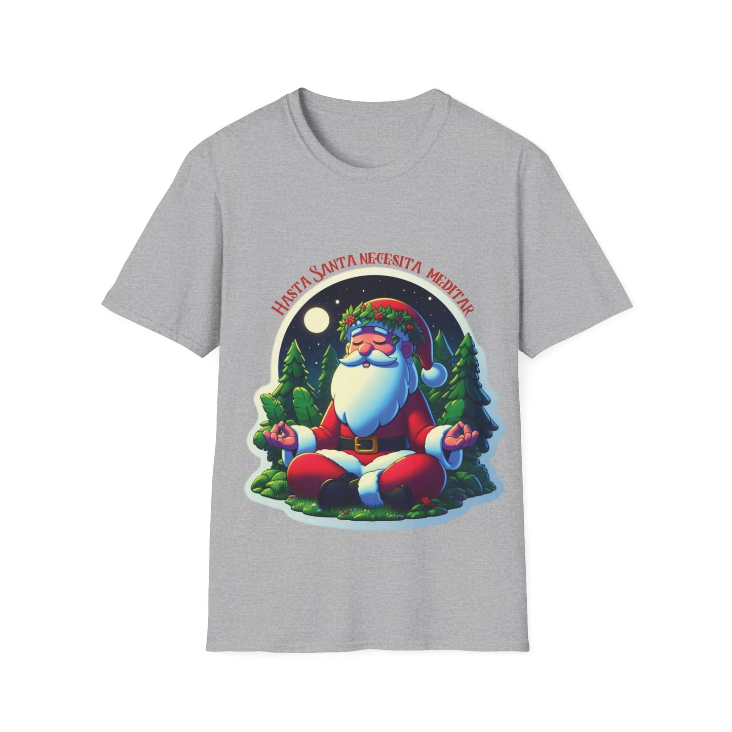 Santa Claus Meditating Unisex Softstyle T-Shirt