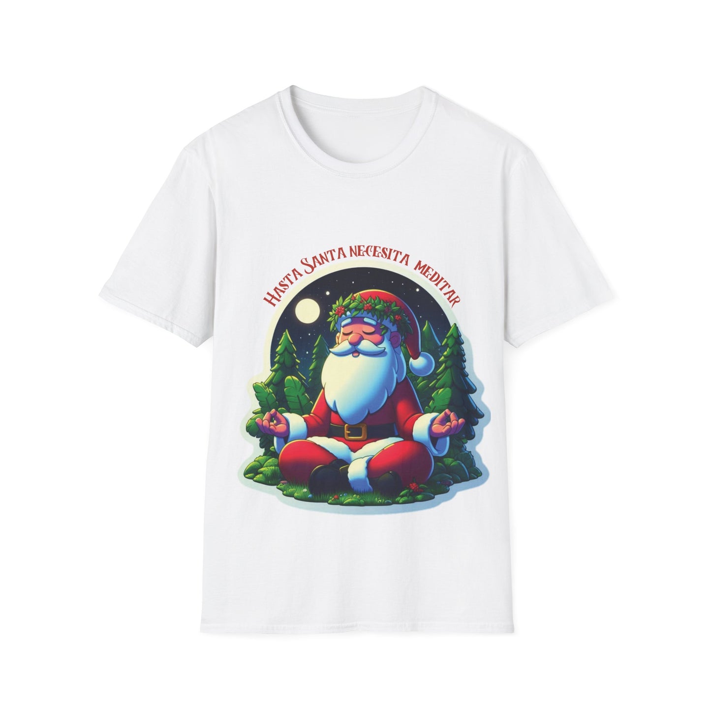 Santa Claus Meditating Unisex Softstyle T-Shirt