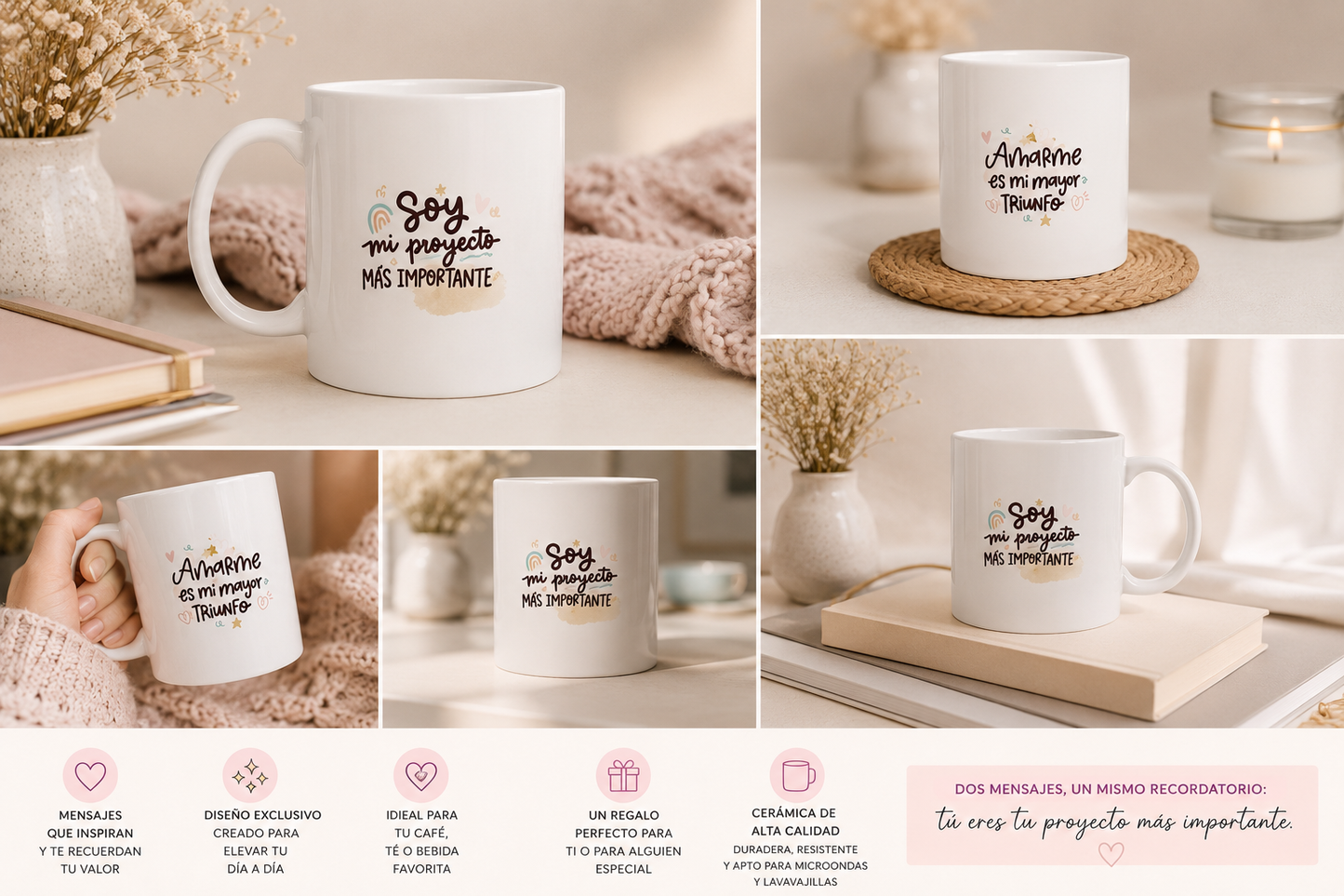 Soy mi Proyecto más Importante | Taza de Cerámica Inspiradora