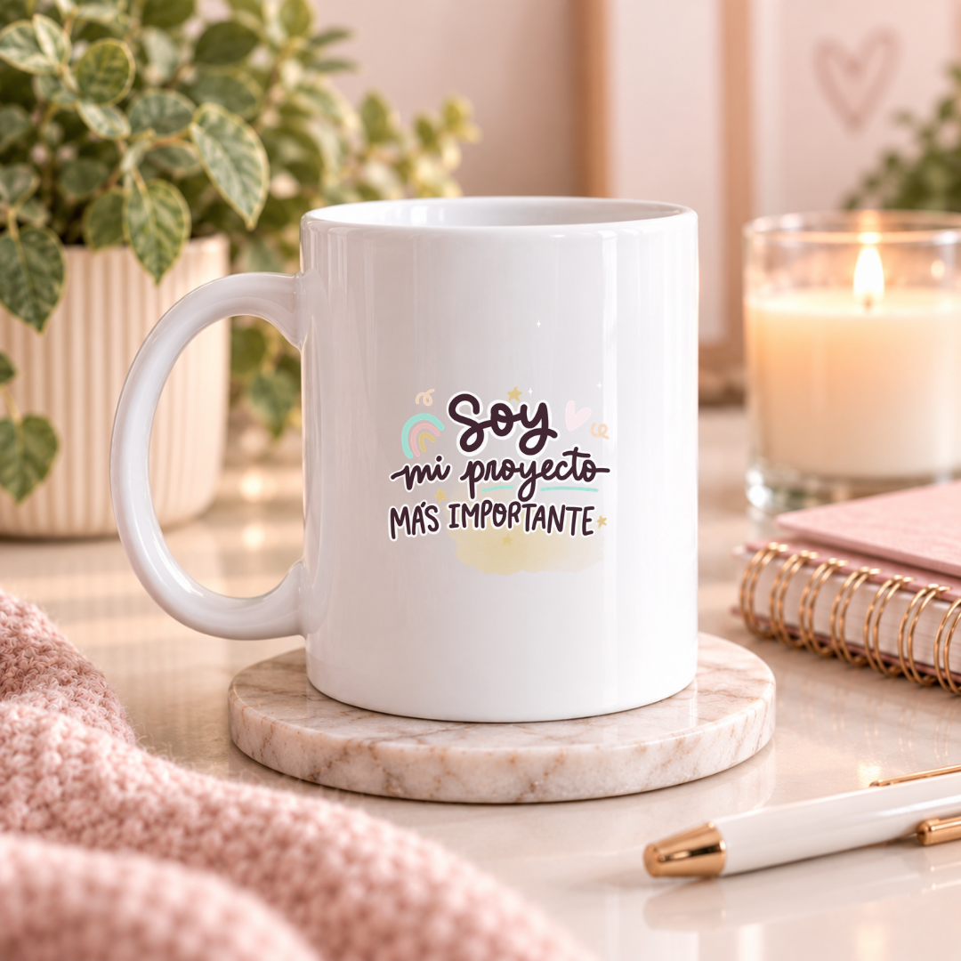 Soy mi Proyecto Más Importante | Taza de Amor Propio