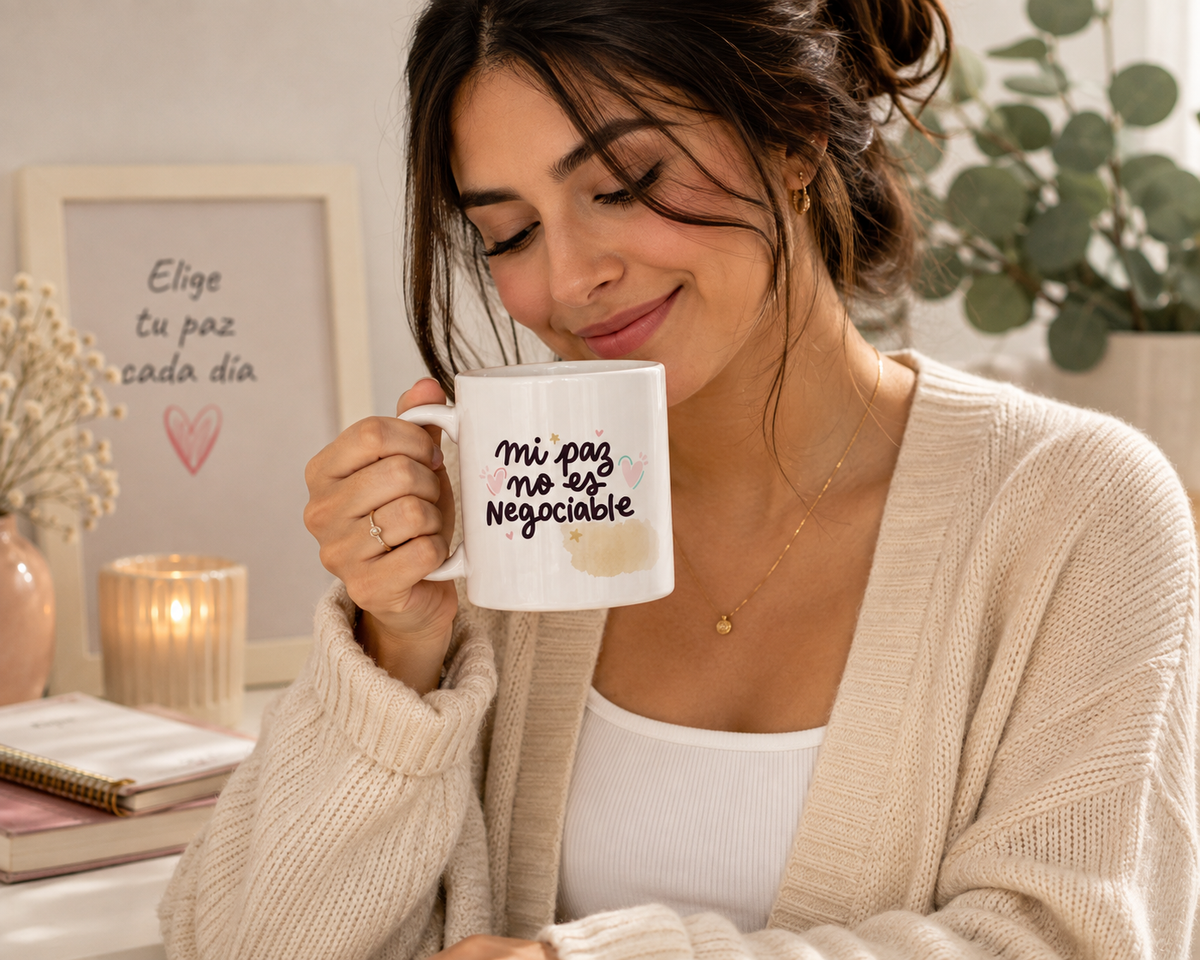 Mi Paz no es Negociable | Taza de Cerámica Inspiradora